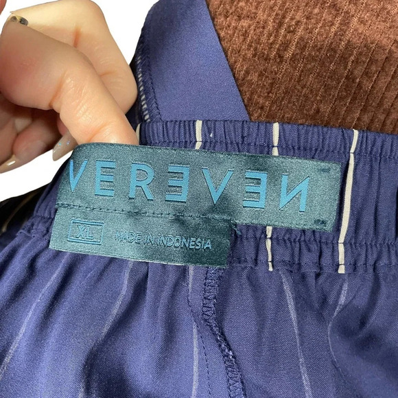 J. Crew Nevereven D-ring Pant in Stripe Navy Blue Size XL - Picture 10 of 10